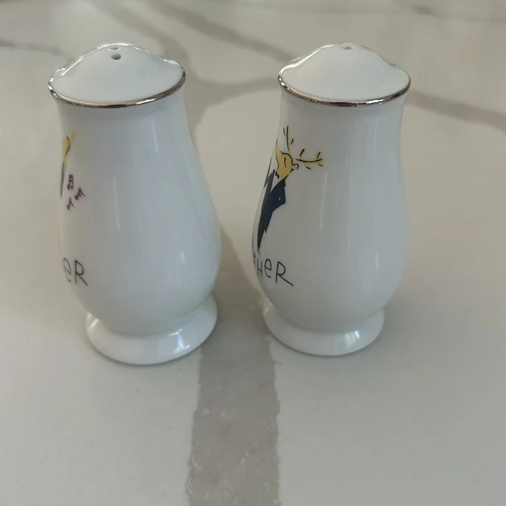 Pottery Barn Reindeer salt & pepper shakers.